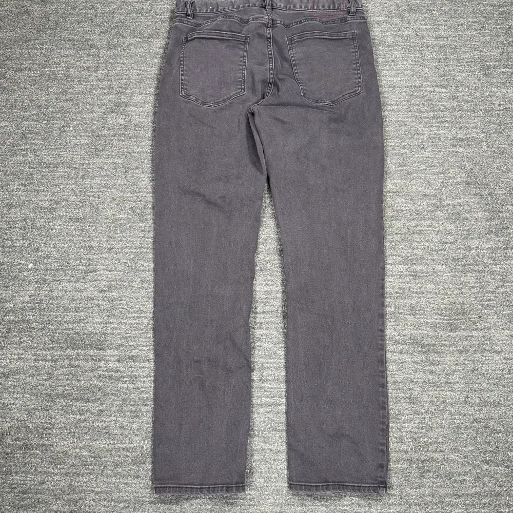 Marine Layer Pants Mens 34x32 5 Pocket Slim Straight Twill Casual Dark Gray